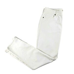 CAbi Curvy Skinny Jeans White 10 New #231